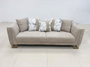 Medusa Modern Velvet Sofa Set Light Brown