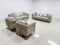 Medusa Modern Velvet Sofa Set Light Brown