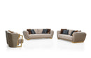 Acacia Modern Luxury Velvet Sofa Set Beige