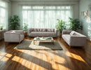 Tarra Fabric Modern Sofa Set Brown