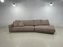 Rome Modern High Quality Nubuck Fabric Sofa Set