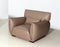 Henry Modern Genuine Leather Sofa Set Brown