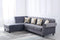 M18 Modern Fabric Sofa With Right Chaise Grey