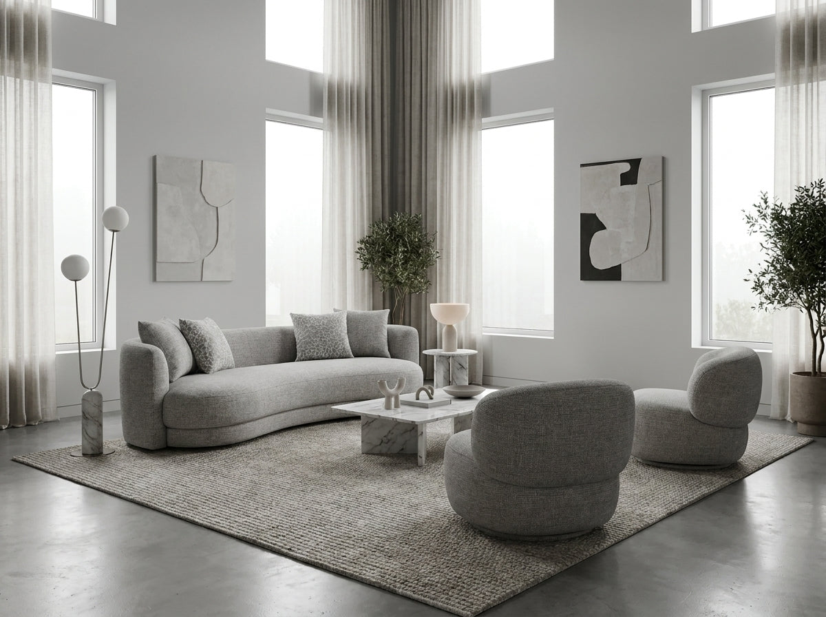 Havana Light Grey 4 Seater Sofa | Dandenong & Hoppers Crossing