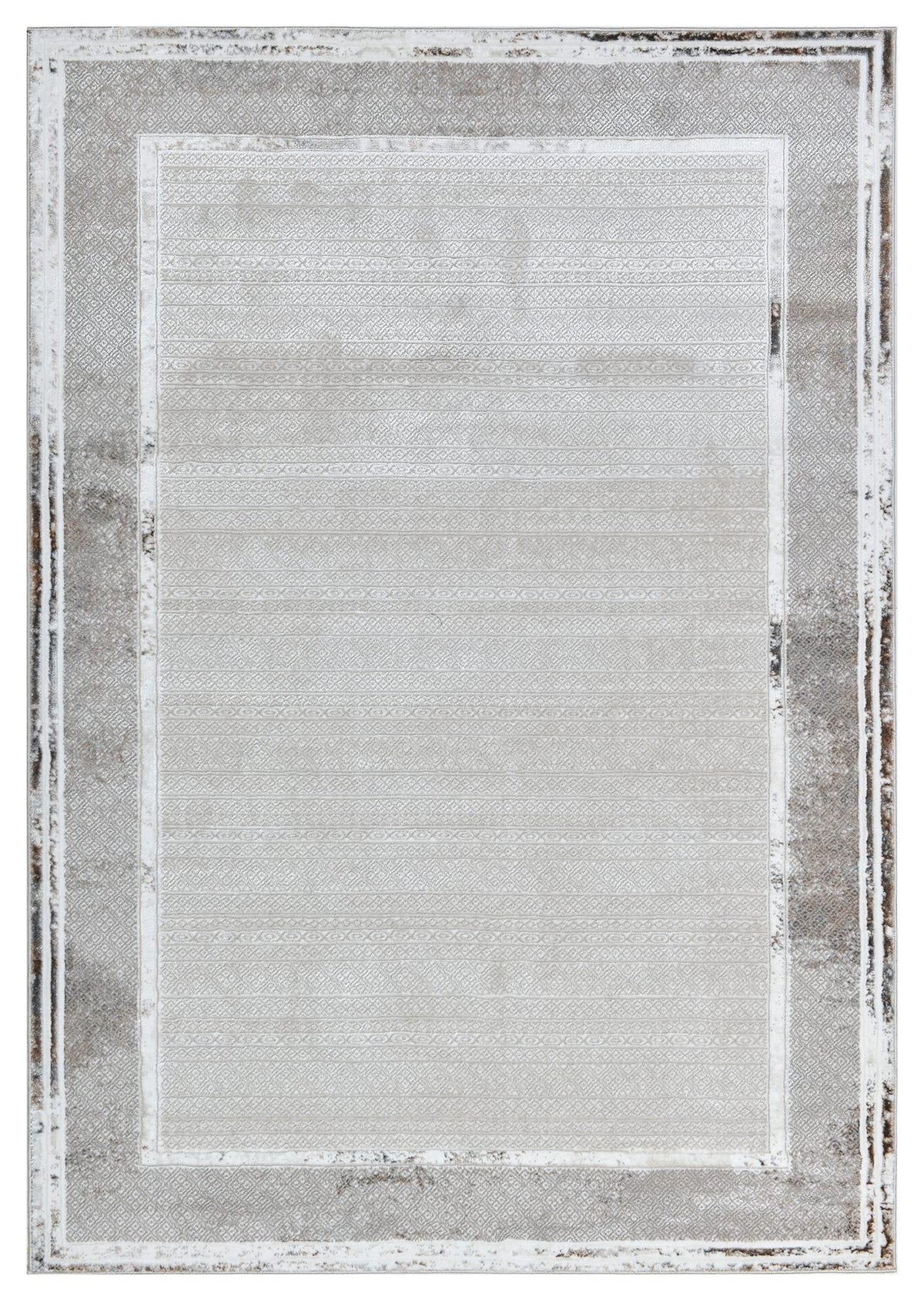 Zara Z221A Modern Area Rug Cream Vizon - Quality Rugs and Furniture