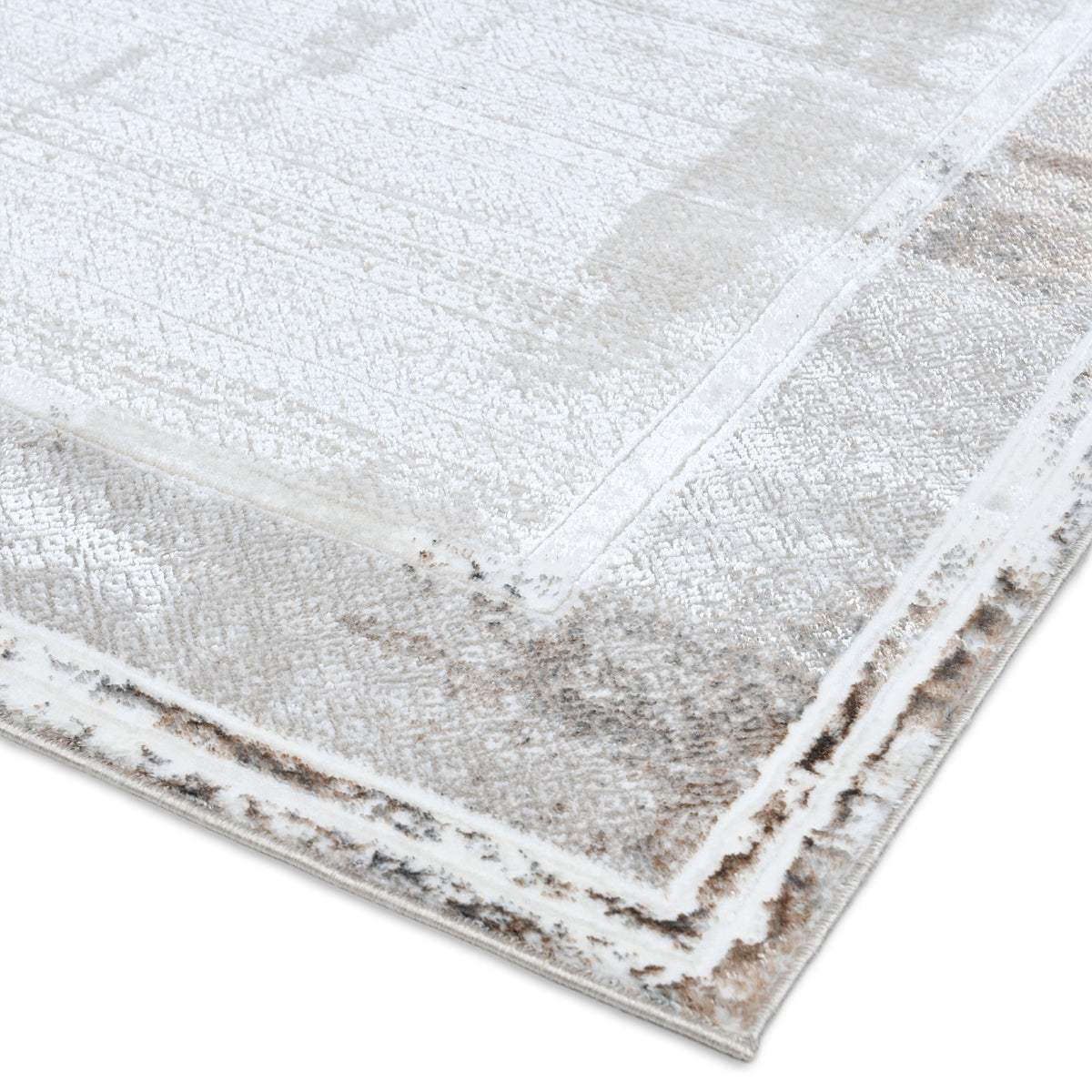 Zara Z221A Modern Area Rug Cream Vizon - Quality Rugs and Furniture