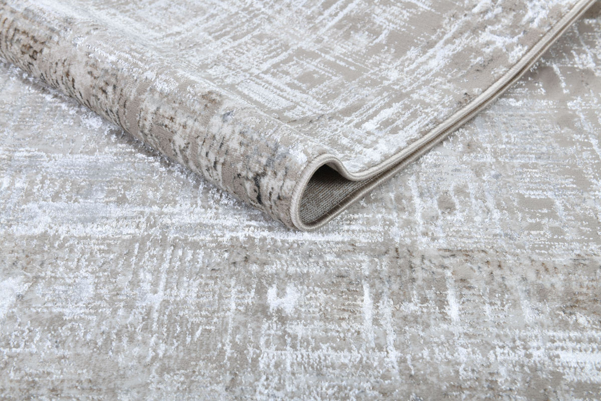 Zara Z230A Modern Area Rug Cream Vizon - Quality Rugs and Furniture