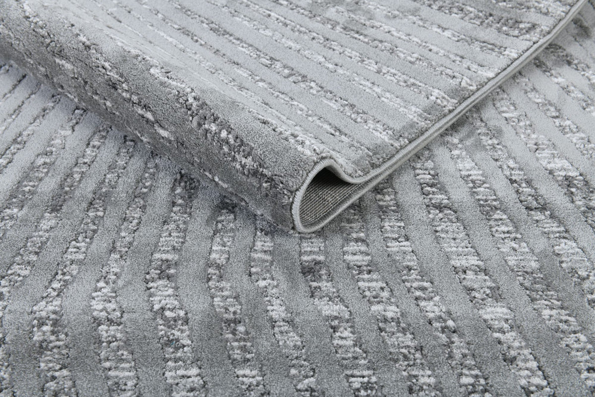 Rhytm Z244A Modern Area Rug Grey - Quality Rugs and Furniture