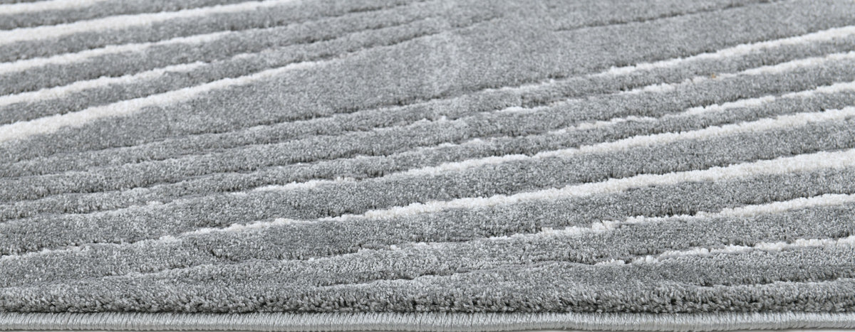 Rhytm Z244B Modern Area Rug Grey Cream - Quality Rugs and Furniture