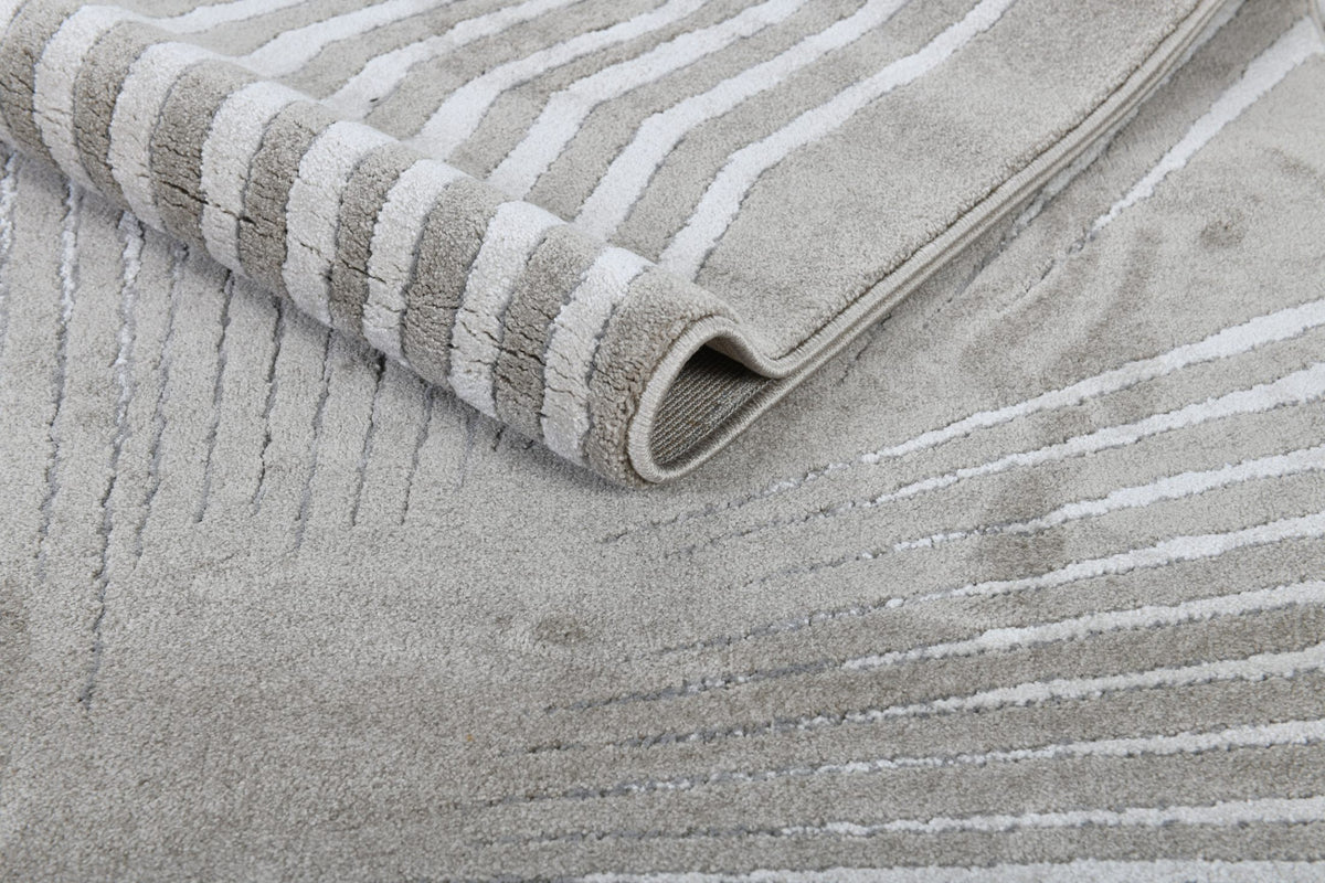 Rhytm Z244B Modern Area Rug Light Beige Cream - Quality Rugs and Furniture
