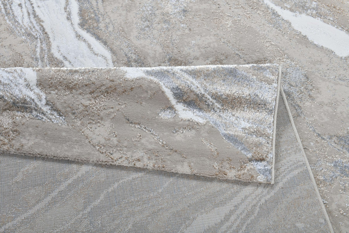 Zara Z351B Modern Area Rug Dark Beige Vizon - Quality Rugs and Furniture