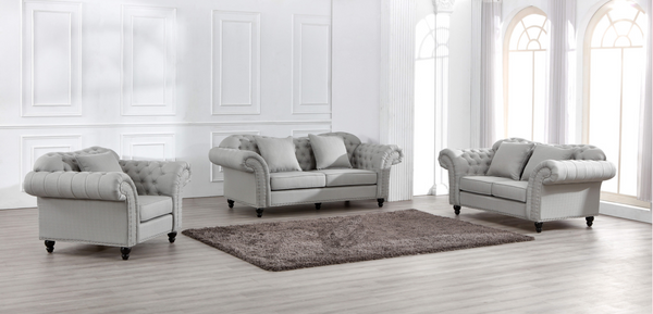 Norway Fabric Sofa Set Grey