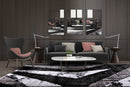 Puffy Style P926A Black / Anthracite Modern Shaggy Area Rug