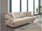 Panamera Beige Velvet Contemporary Sofa Set