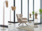 Panamera Beige Velvet Contemporary Sofa Set