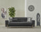 Prag Dark Grey Velvet Contemporary Sofa Set