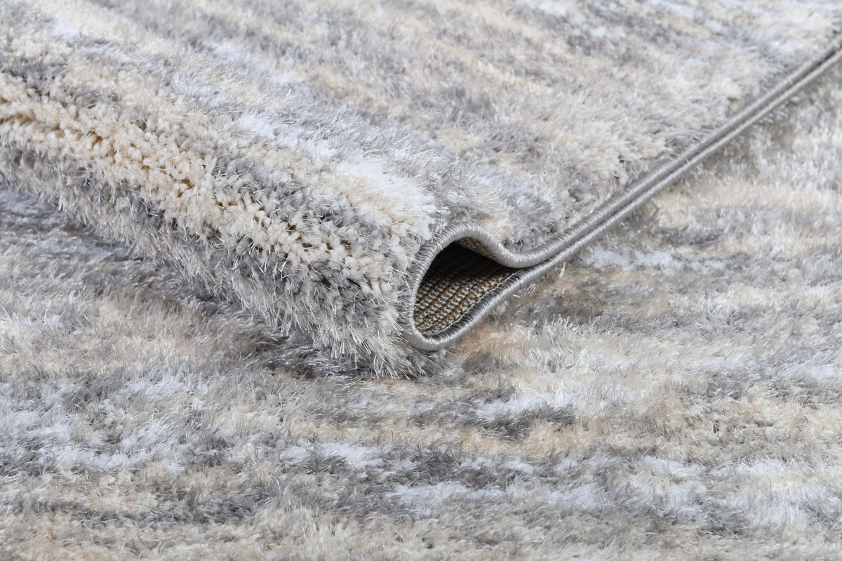 Puffy Style P157A Modern Area Rug Grey Beige - Quality Rugs and Furniture