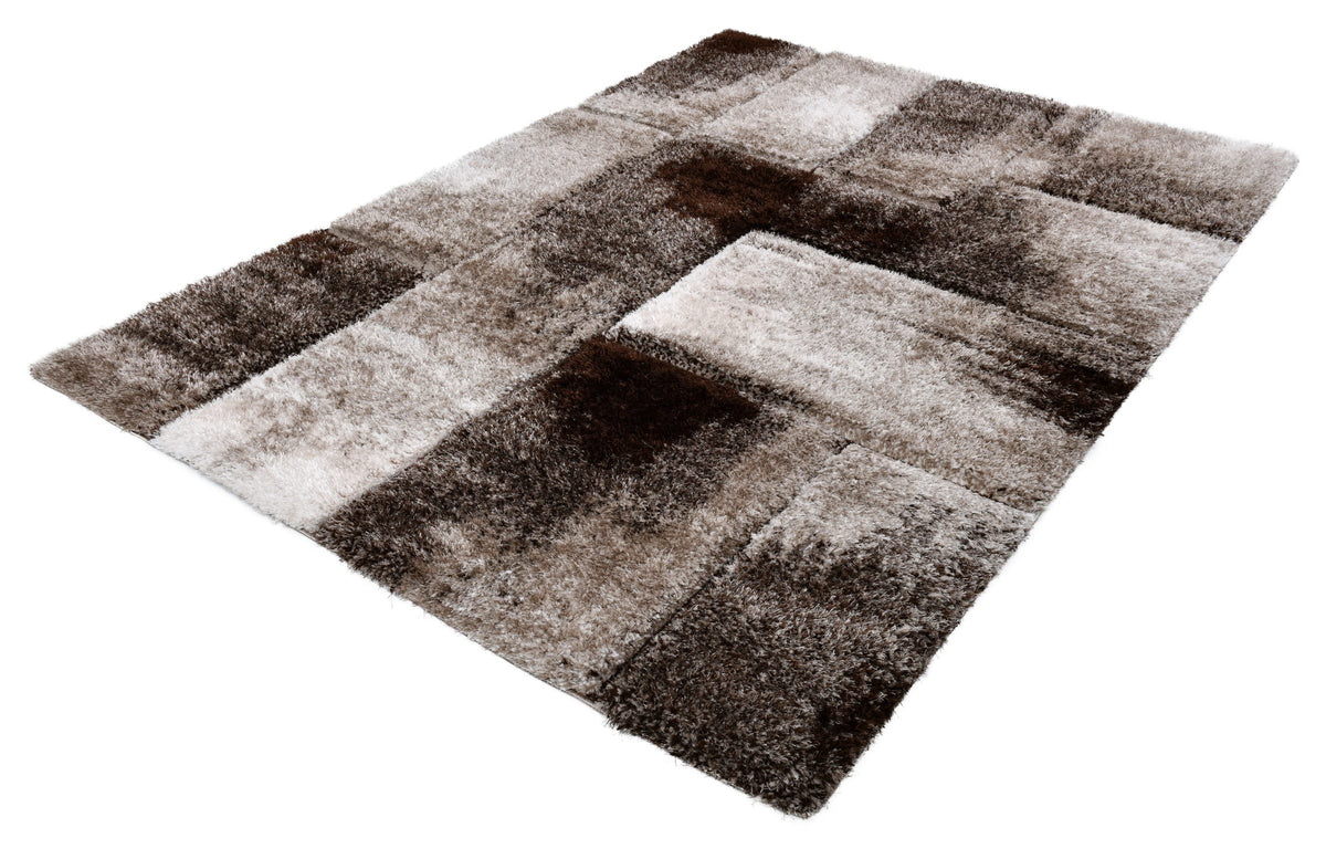 Puffy Style P733B Modern Area Rug Vizon Brown - Quality Rugs and Furniture