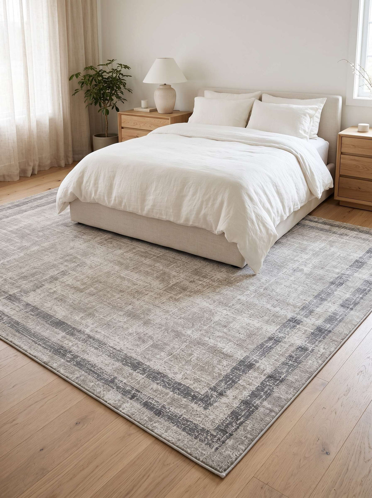 Rhytm 0147B Modern Area Rug Cream Light Beige - Quality Rugs and Furniture