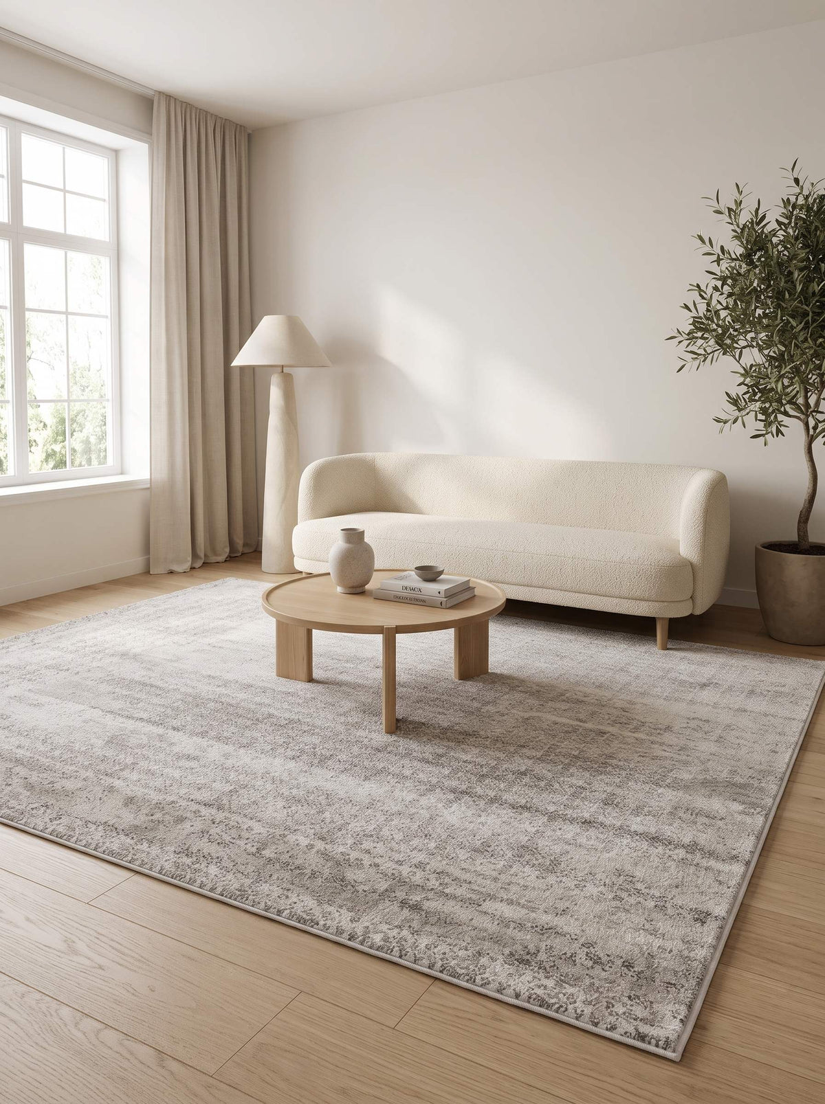 Rhytm 0161B Modern Area Rug Cream Light Beige - Quality Rugs and Furniture
