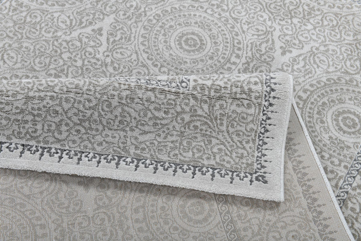 Rhytm 0163B Modern Area Rug Cream Light Beige - Quality Rugs and Furniture