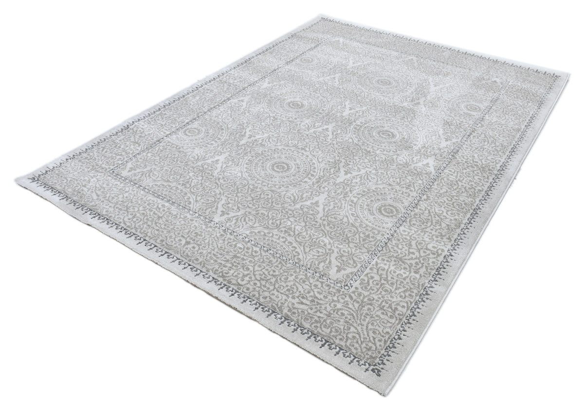 Rhytm 0163B Modern Area Rug Cream Light Beige - Quality Rugs and Furniture
