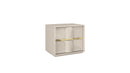Selena Bedroom Suite Luxury Modern Bed Beige Lacquer