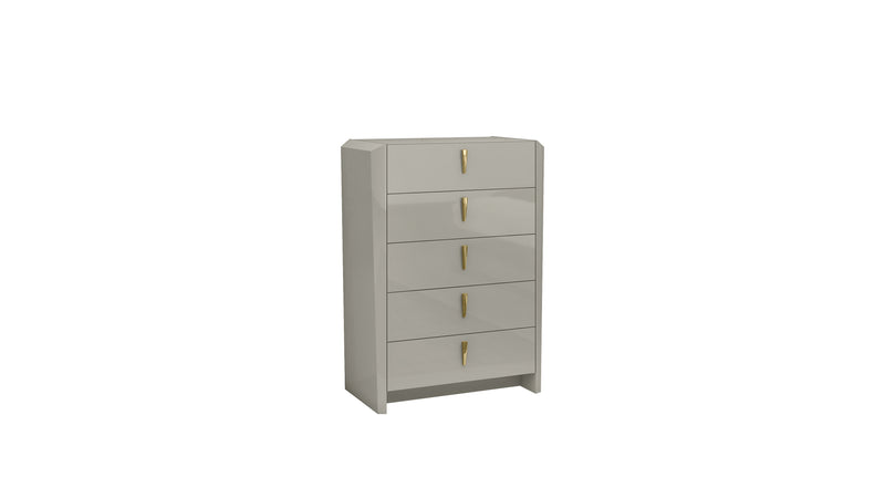 Ecosa Bedroom Suite Luxury Modern Bed Grey Lacquer