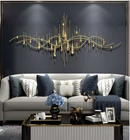 Wakefit Golden Luxury Wall Decorations Living Room Metal Modern Decorations Sofa Background