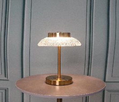 Table Lamp MK2034 Sleek Hardware Incorporating Acrylic Elements
