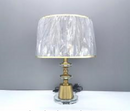 Table Lamp MK1043-4 Crystal and Iron Hardware with Glass Accents