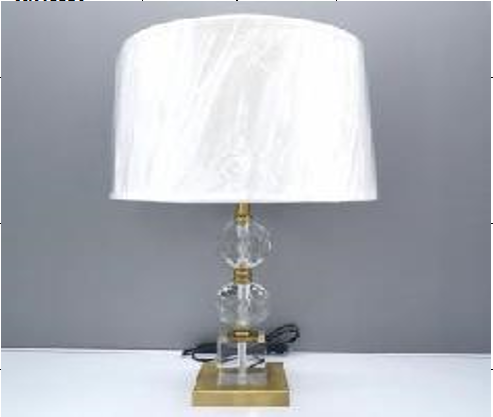 Table Lamp MK1035 Modern Crystal and Iron Hardware Design