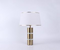 Table Lamp MK1807-3 Crystal and Iron Hardware with Glass Accents