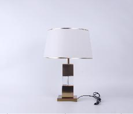 Table Lamp MK1815-3 Elegant Crystal and Iron Hardware