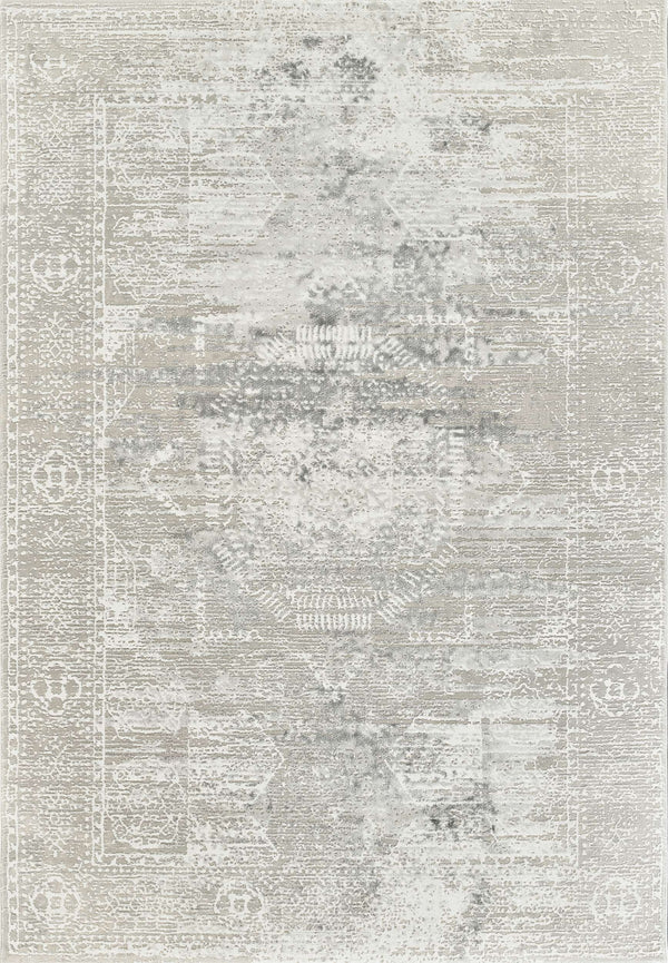 Anemon T025A Modern Area Rug Silver Cream