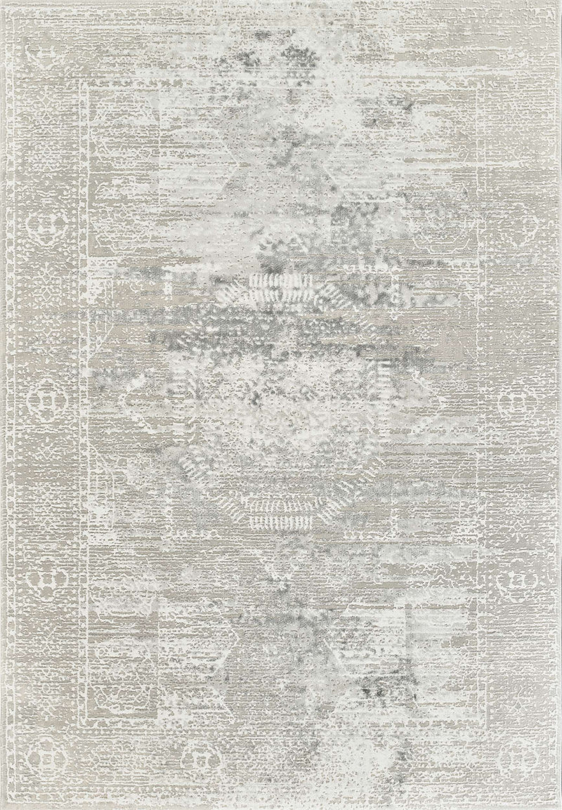 Anemon T025A Modern Area Rug Silver Cream