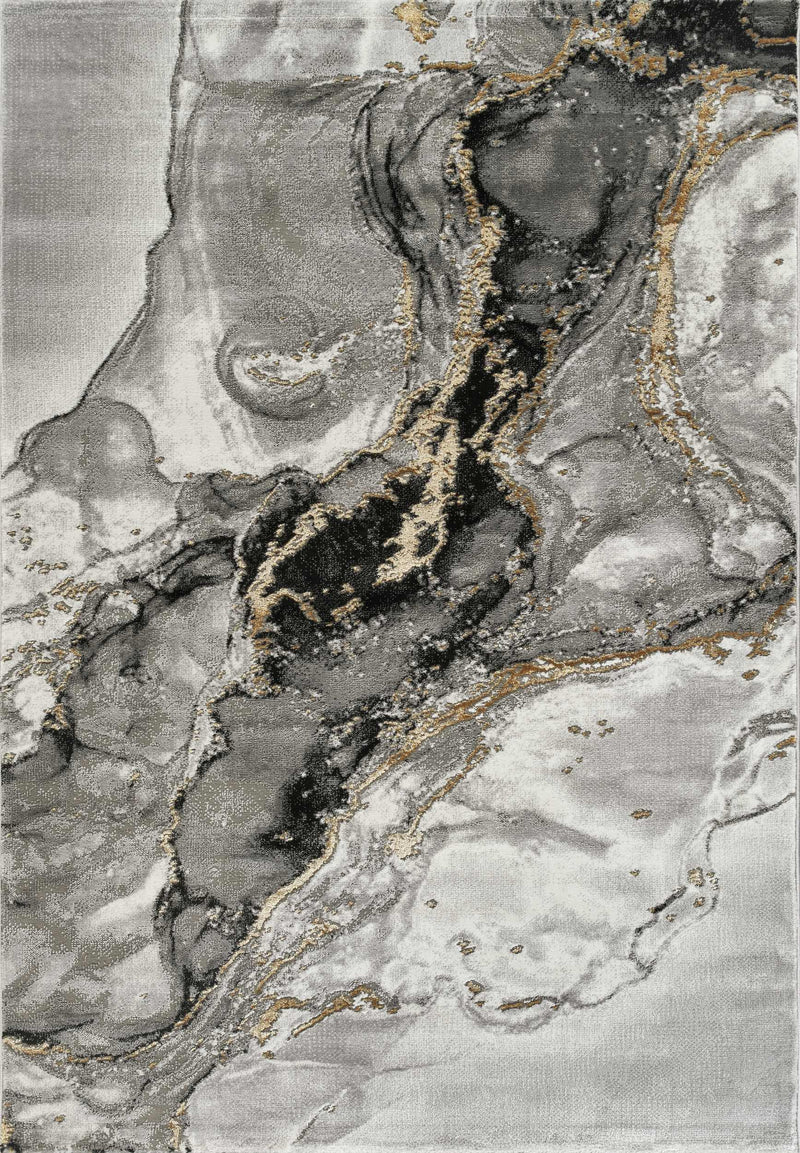 Marmaris T032A Modern Area Rug L.Grey White