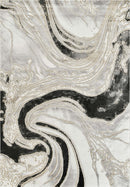 Marmaris T034A Modern Area Rug White L.Grey