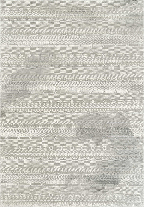 Anemon T053A Modern Area Rug Cream Silver