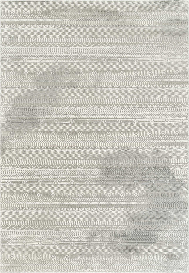 Anemon T053A Modern Area Rug Cream Silver