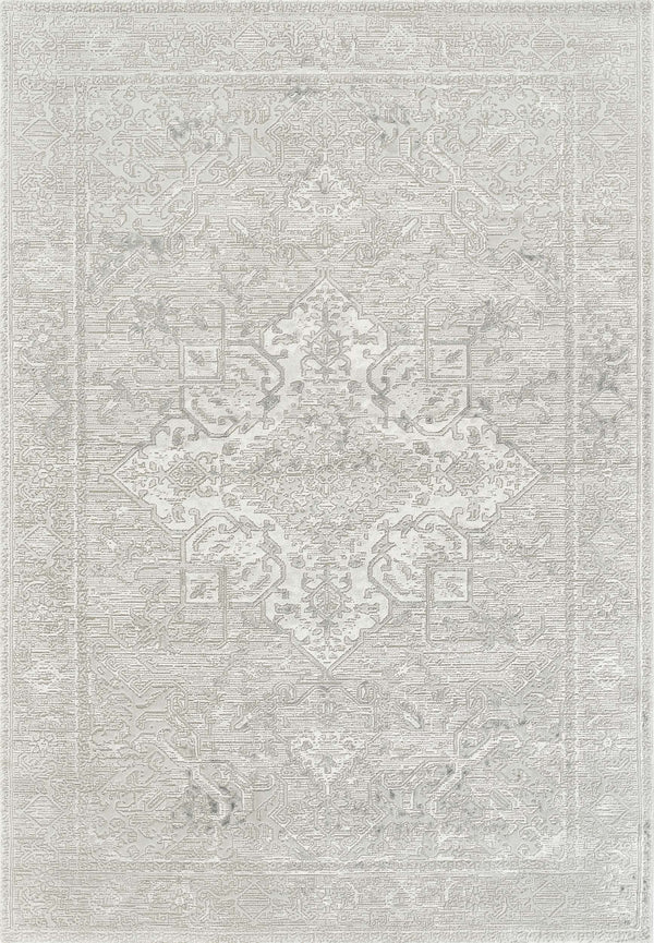 Anemon T056A Modern Area Rug Cream Silver