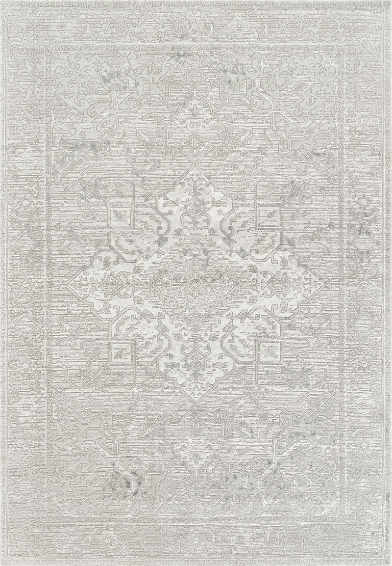 Anemon T056A Modern Area Rug Cream Silver