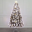 Christmas Tree T1116A - 60cm Height, Rose Gold Leaf, LED Plum Blossoms