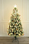 Christmas Tree T2034 - 150cm Height, Green Leather, Fiber Optics