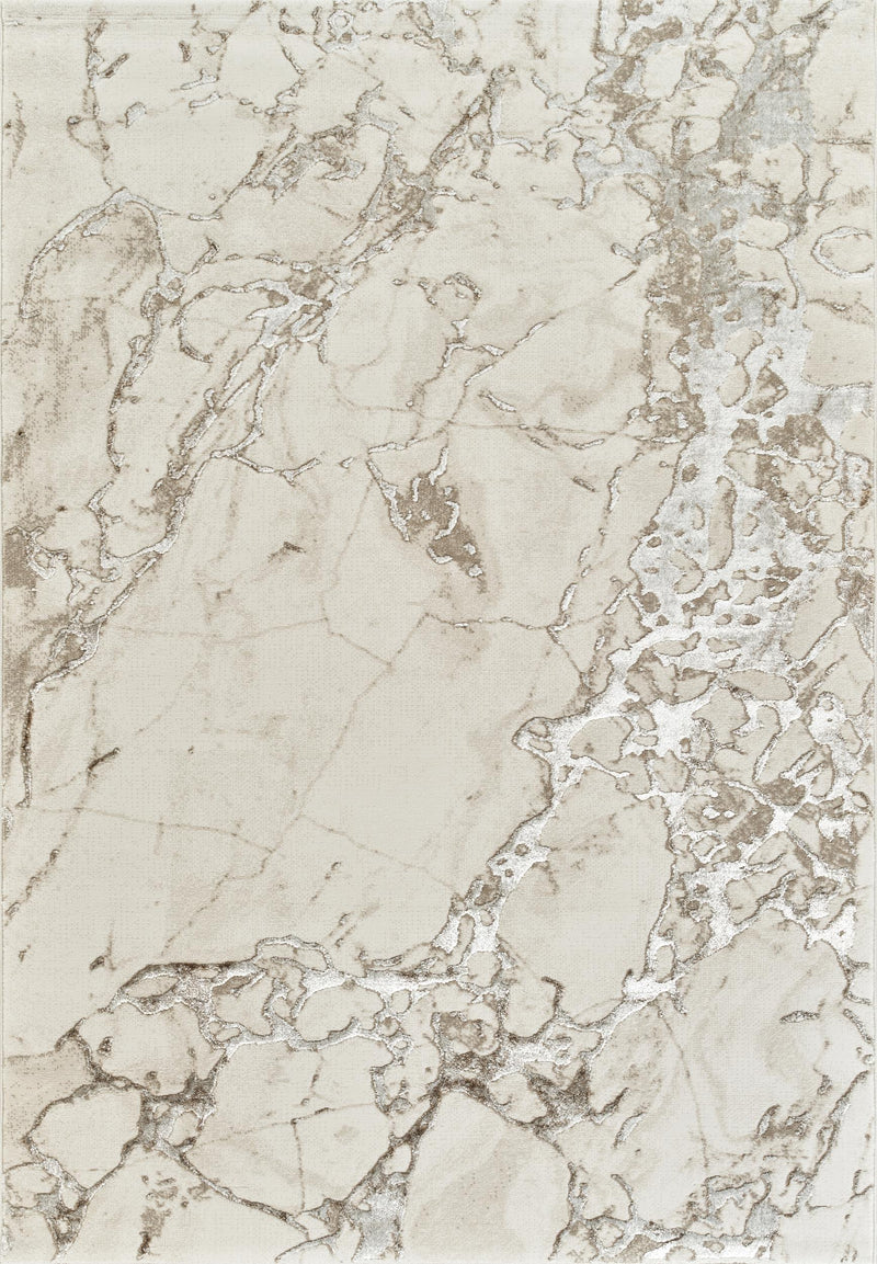 Elmas T502A Modern Area Rug Cream White