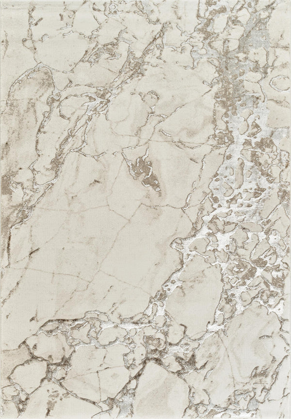 Elmas T502B Modern Area Rug Cream White