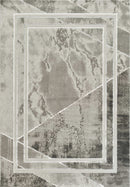 Elmas T510A Modern Area Rug L.Grey White