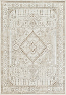 Elmas T529A Modern Area Rug Cream White