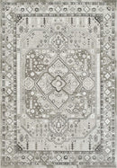 Elmas T529A Modern Area Rug L.Grey White