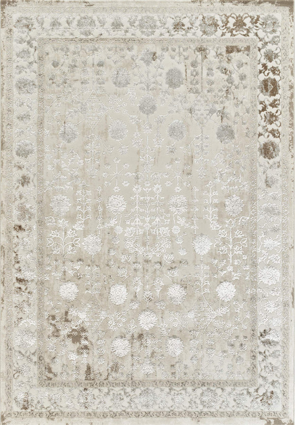 Elmas T531A Modern Area Rug Cream White